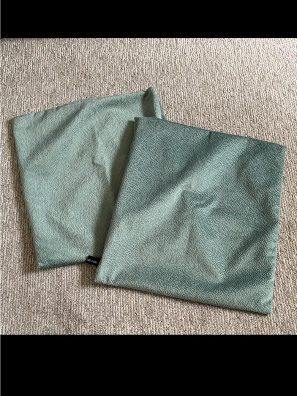 Rodeo Home Light Green Blue Velvet Suede Pillow Covers Cases Accent Throw Decor